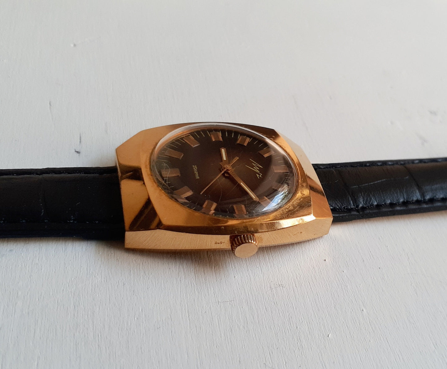 Soviet watch "Luch", Mens watch ,Vintage Watch ,Ukraine watch ,gold watch , Mechanical watch , men's watch  USSR watch working watch