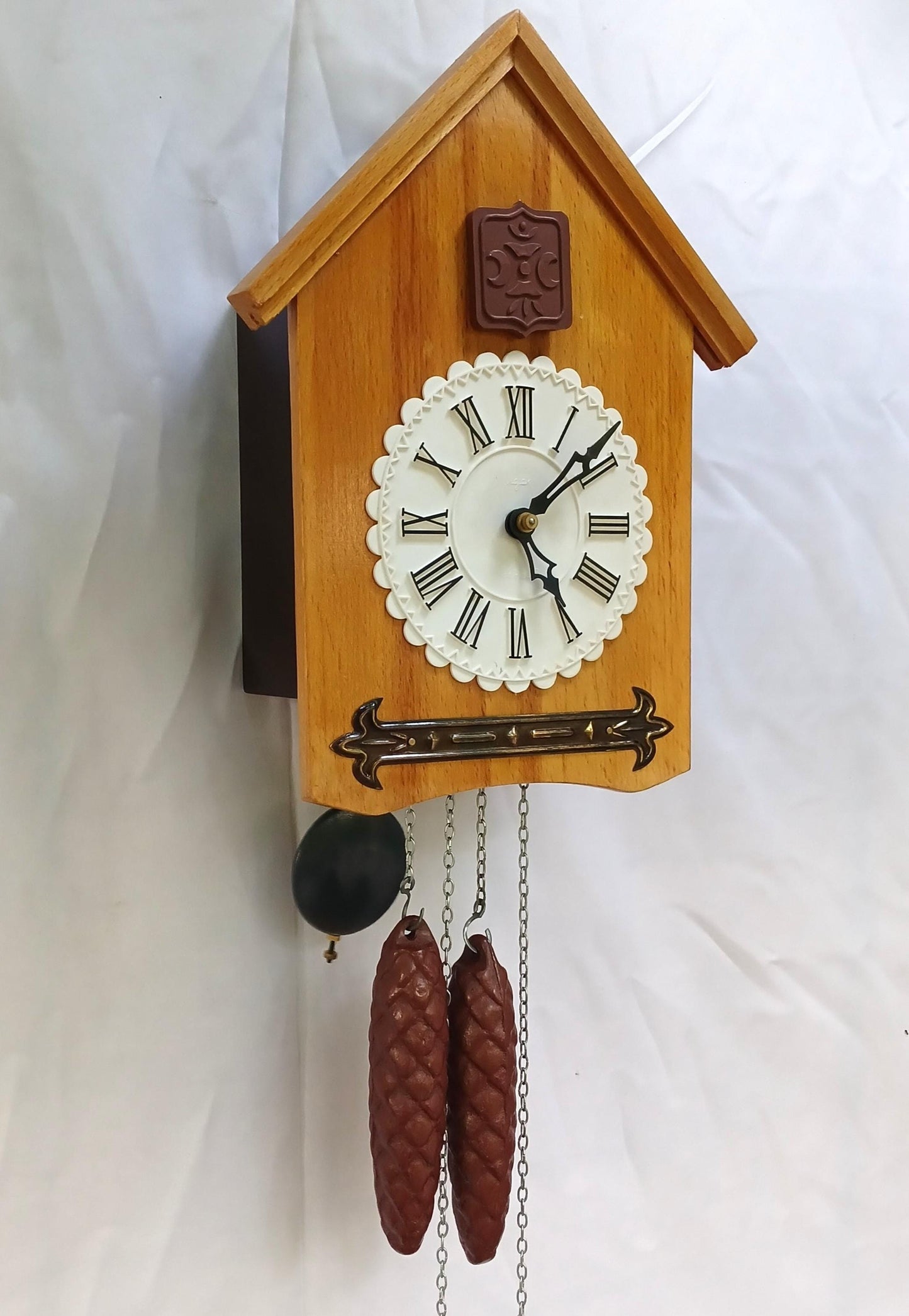 Vintage Cuckoo Clock , Soviet clock, Alarm clock with cuckoo