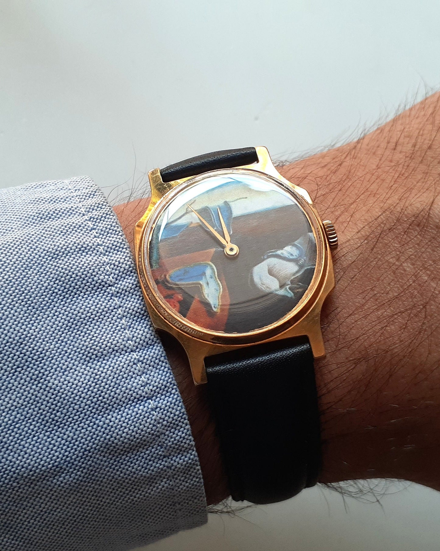 Soviet watch ,Melting Watch, Soft Watch, Persistence of Memory by Salvador Dali ,Mens watch