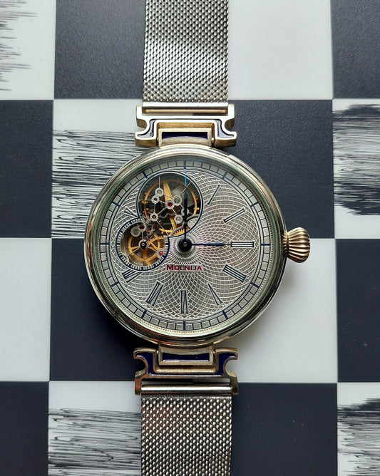 Soviet watch "Molnija"- "Open Balance watch"