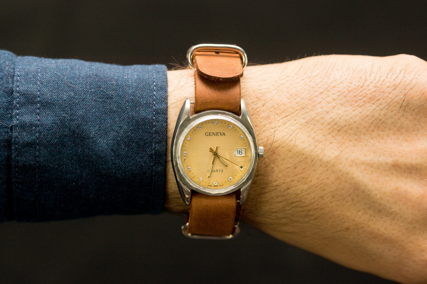 Geneva watch, Vintage watch, Swiss watch , Mens watch, Japan Watch
