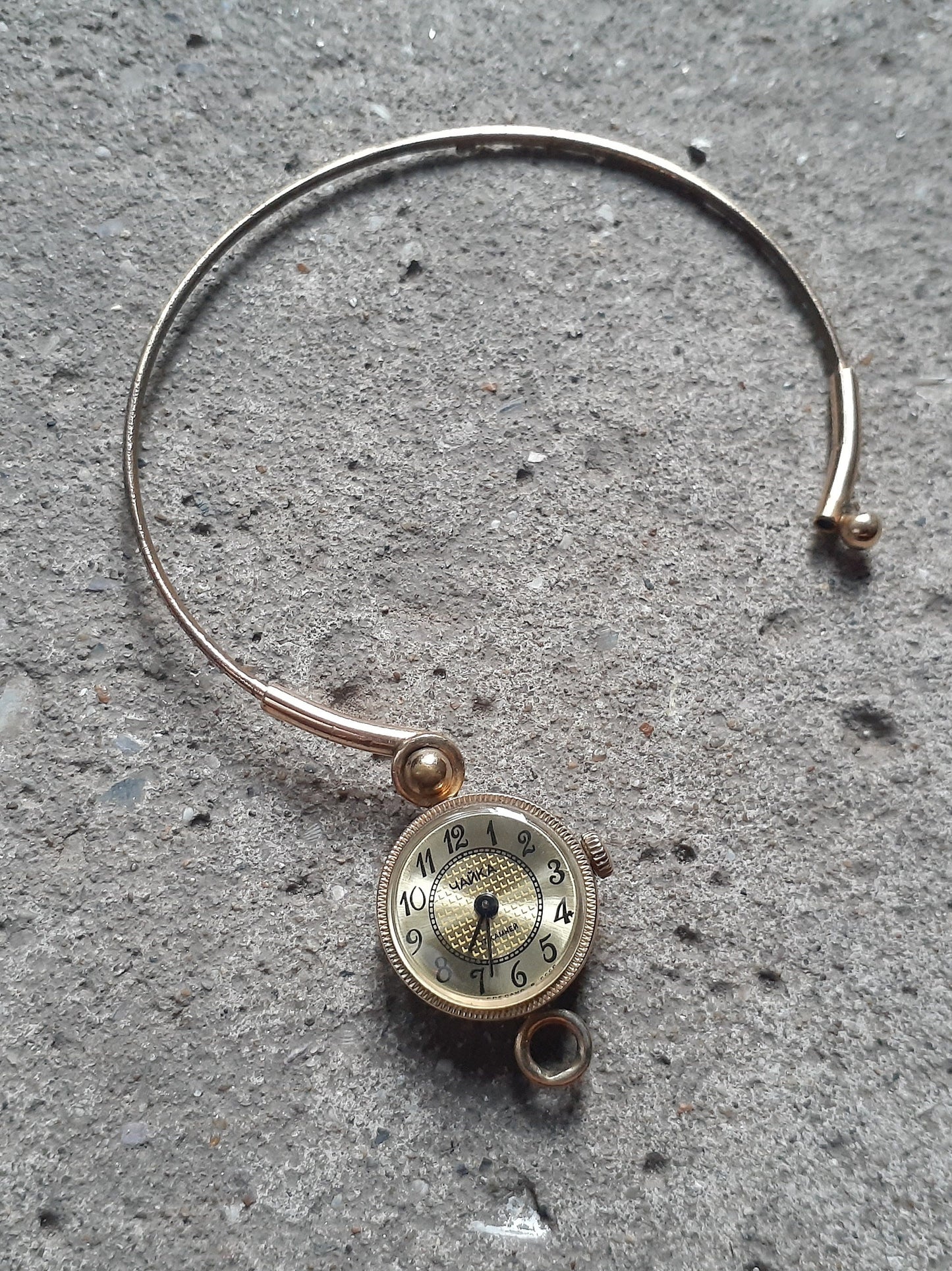 Soviet watch "Chaika" with beautiful bracelet , Vintage Watch  ,Womens watch ,gold watch , Mechanical watch