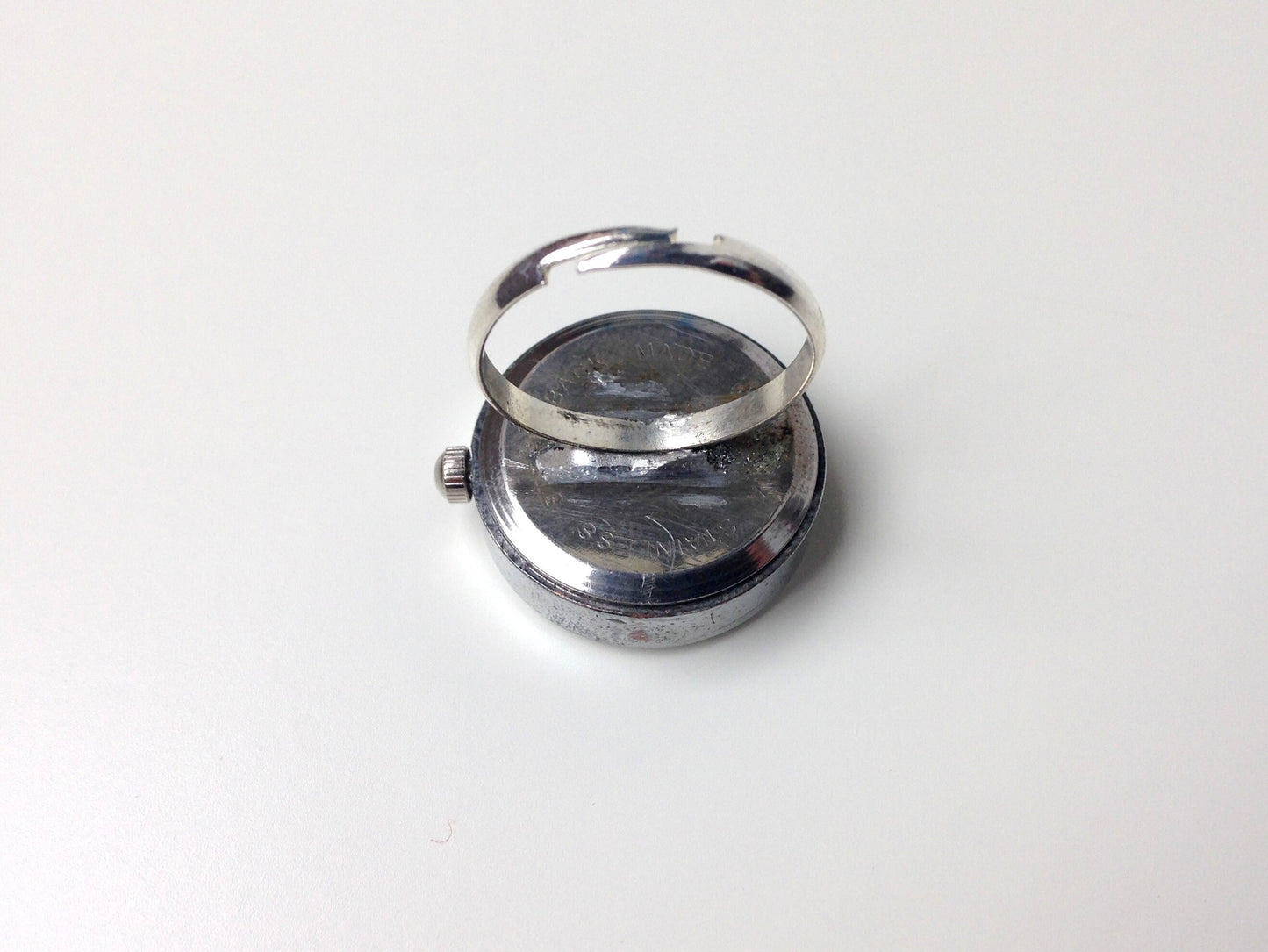 Stone watch, Pearl watch, Silver ring watch , Silver plated Ring, Pearl ring watch,