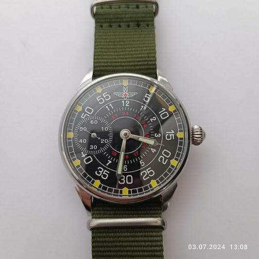 Aviator watch  "Molnija" , Soviet watch, Pilot watch