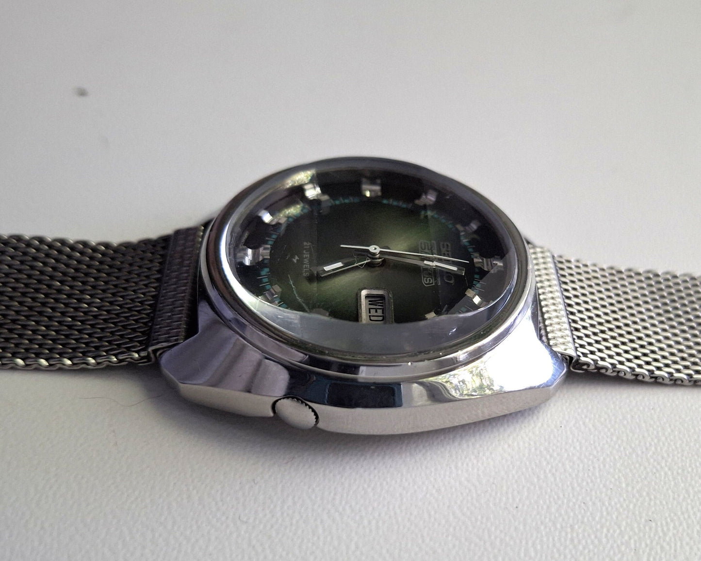 Seiko 5 Actus watch with rare glass, Vintage watch ,Japan watch ,Mens watch, Automatic watch- Orient Watch - Original Watch  Japan Watch