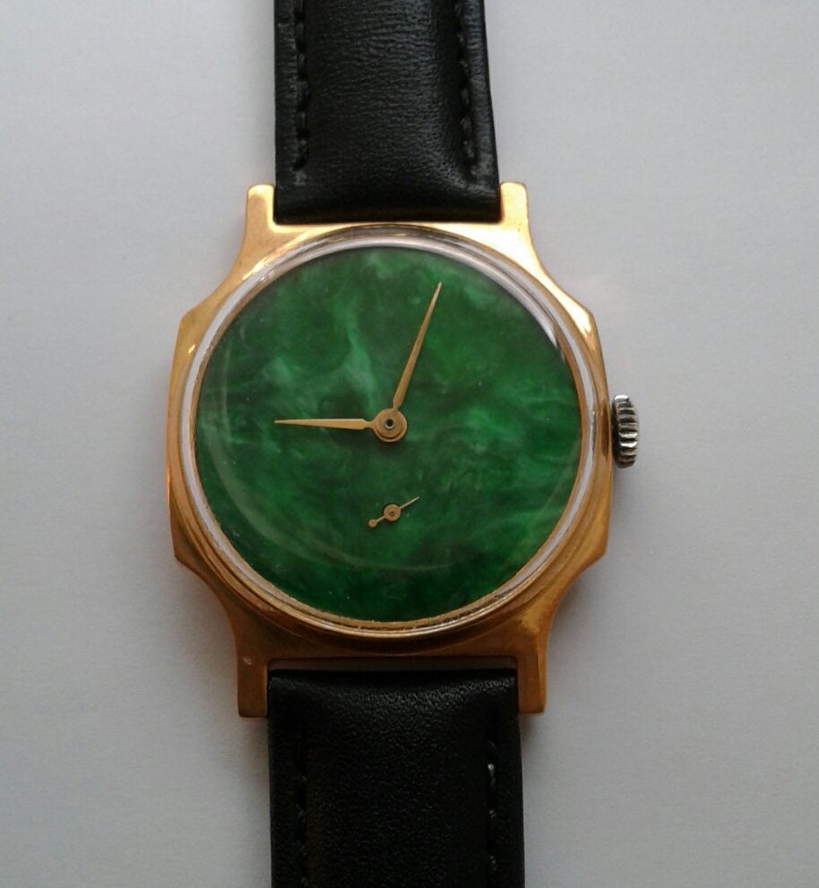 Soviet watch "Pobeda" - Malachite watch