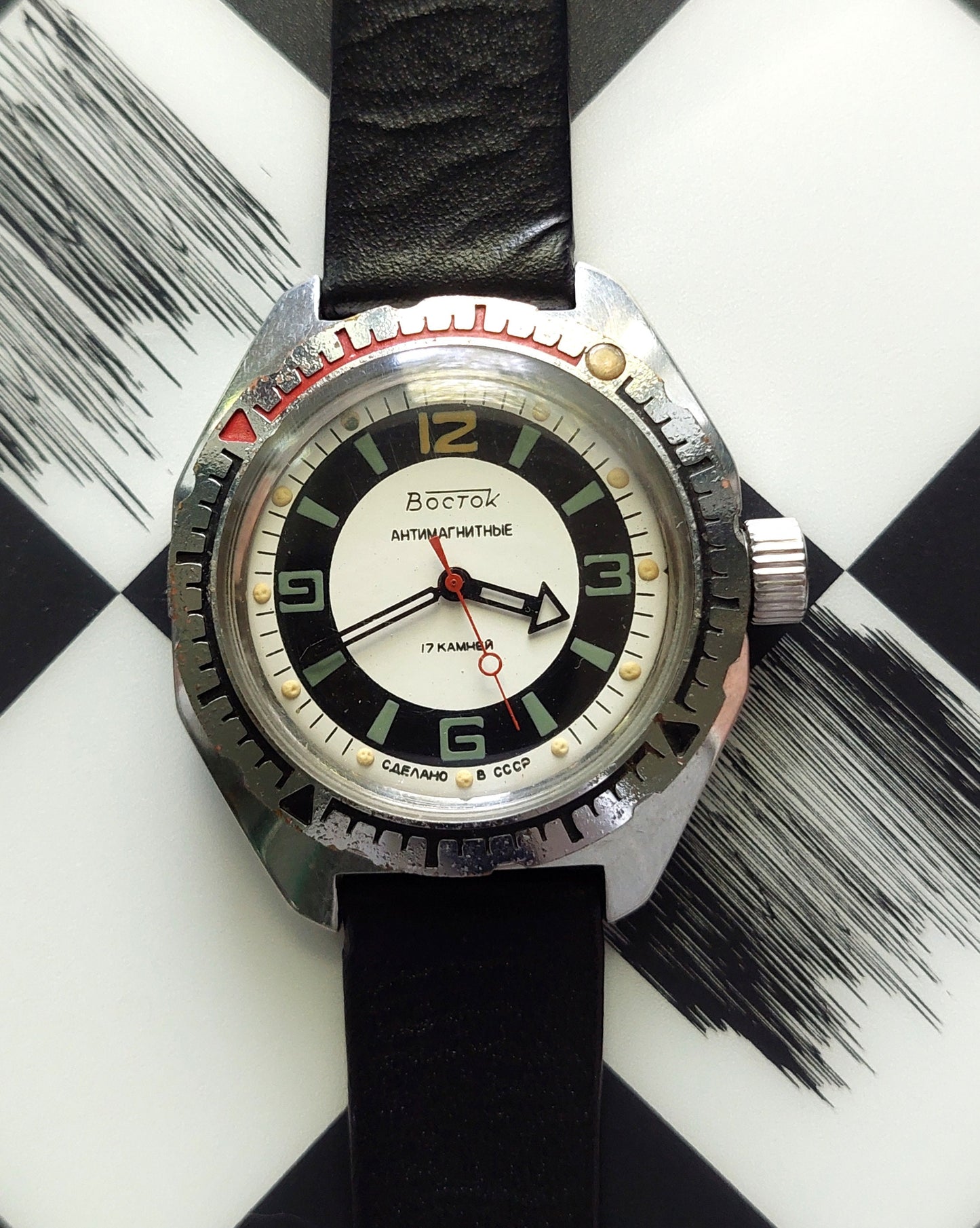 Soviet watch "Amphibian" "Wostok", Soviet watch , Men watch Mechanical watch