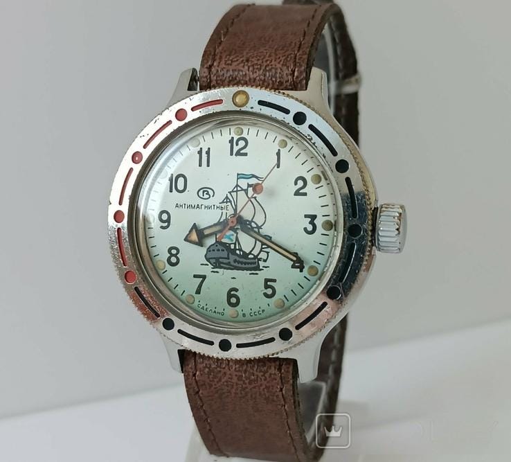 Soviet watch "Amphibian" "Wostok", Soviet watch , Men watch Mechanical watch
