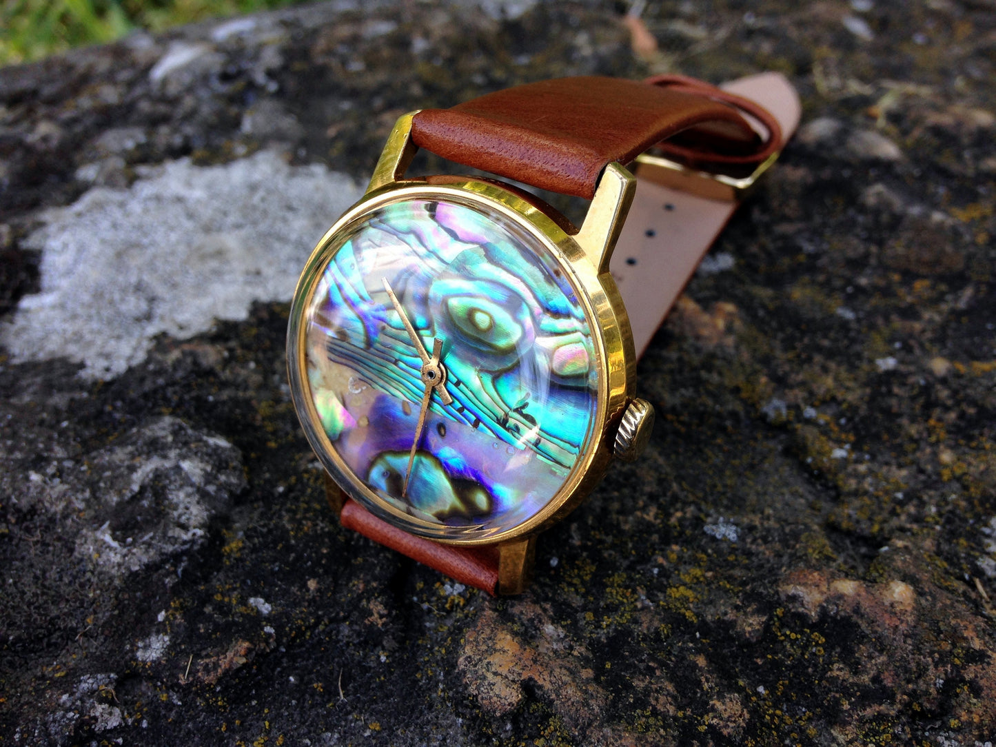 Pearl watch "Pobeda", Nacre watch , GEMSTONE Watch , Ukraine watch, Vintage Watch ,Mens watch