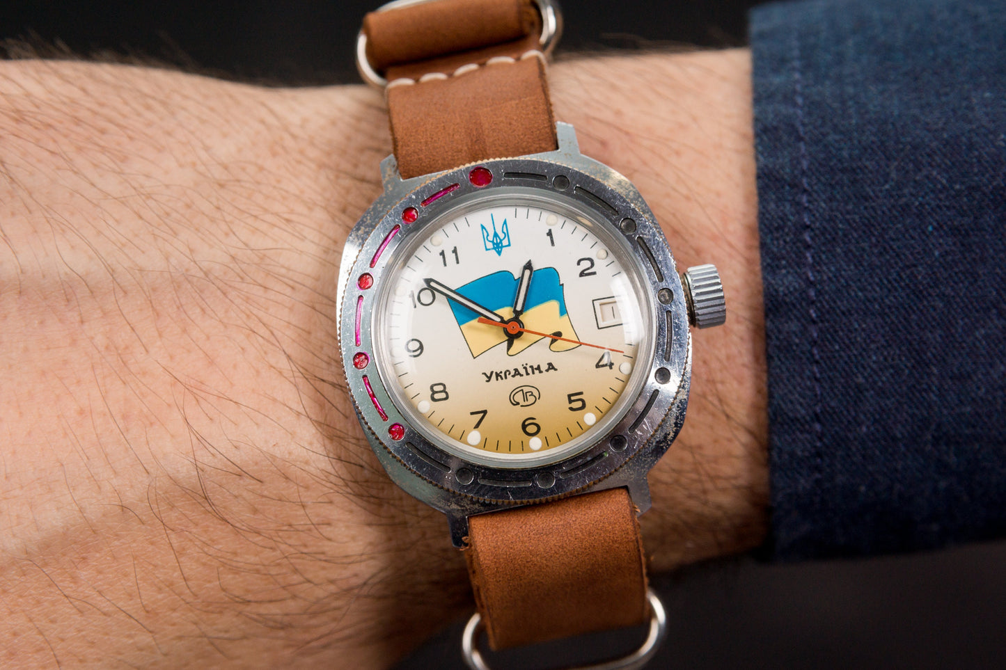 Soviet watch "Ukraine" , Komandirskie watch, Stand with Ukraine ,Ukraine art  ,Ukraine watch ,Ukrainian flag ,Support Ukraine ,Ukrainian