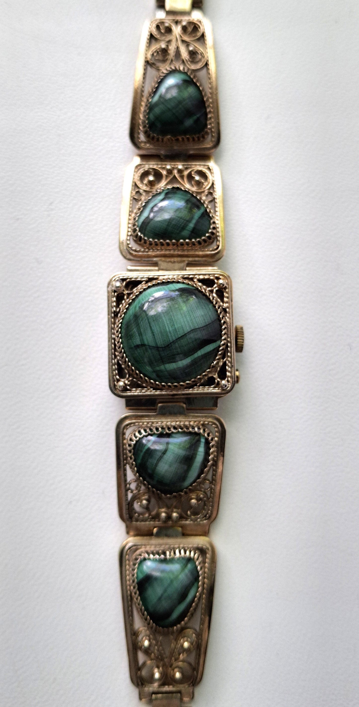 Soviet watch "Chaika" with malachite stones, Vintage Watch ,Ukraine watch ,Womens watch ,gold watch , Mechanical watch, Christmas Gift WATCH