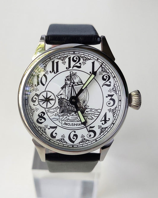 Soviet watch "Molnija", Vintage Watch , Mens watch ,Ocean watch, sea watch, Ship watch