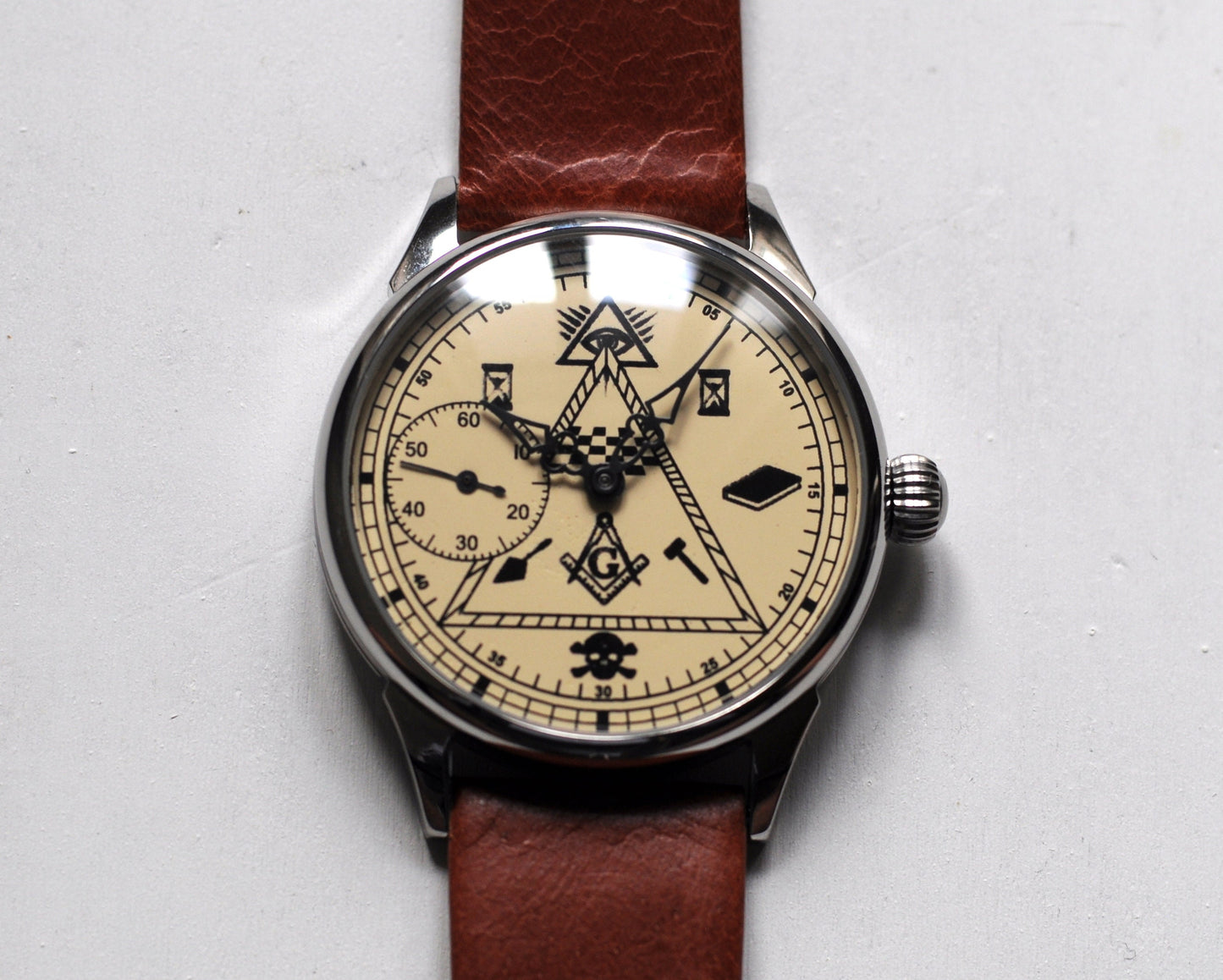 Masonic watch ,Soviet watch "Molnija", Vintage Watch ,Pocket watch, Ukraine watch