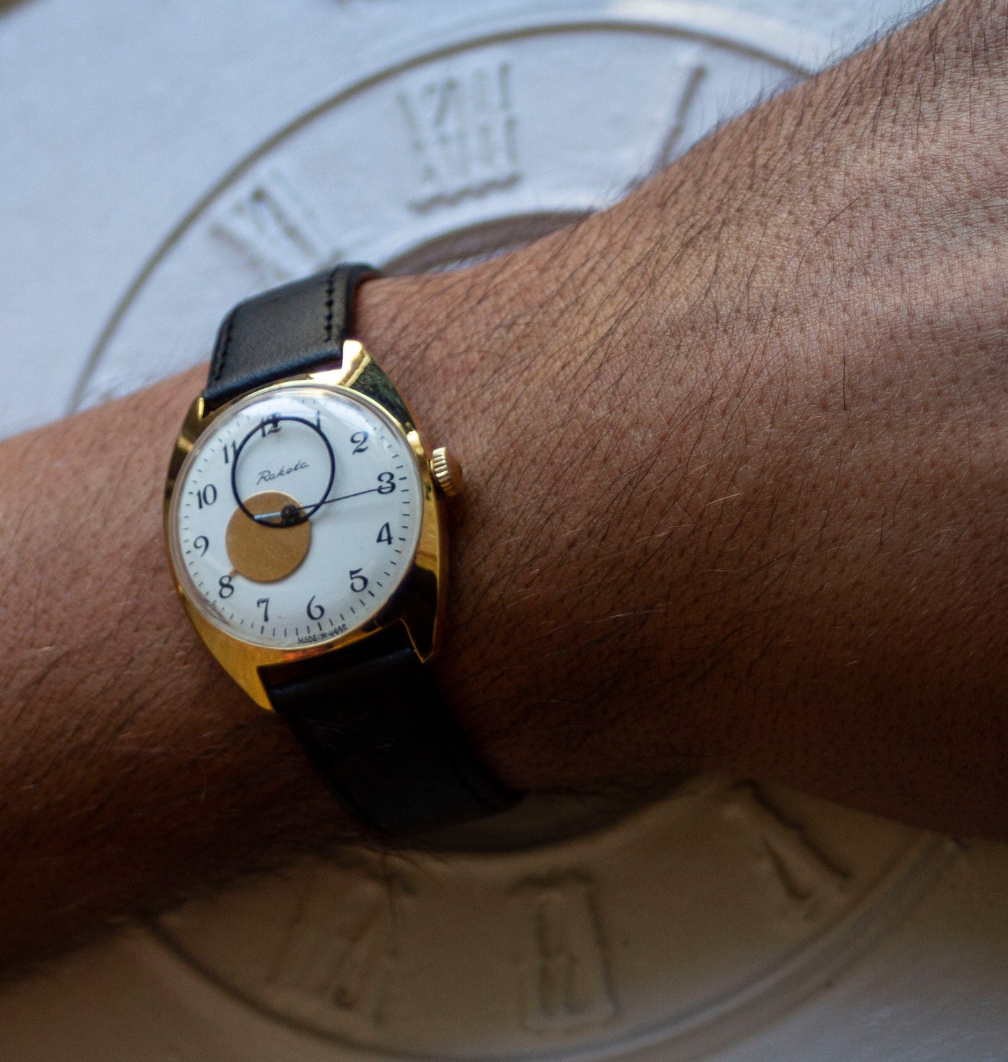 Soviet watch - "Raketa", Ukraine watch ,Vintage Watch, Mens watch ,Mechanical watch, Moon Sun watch, boyfriends watch