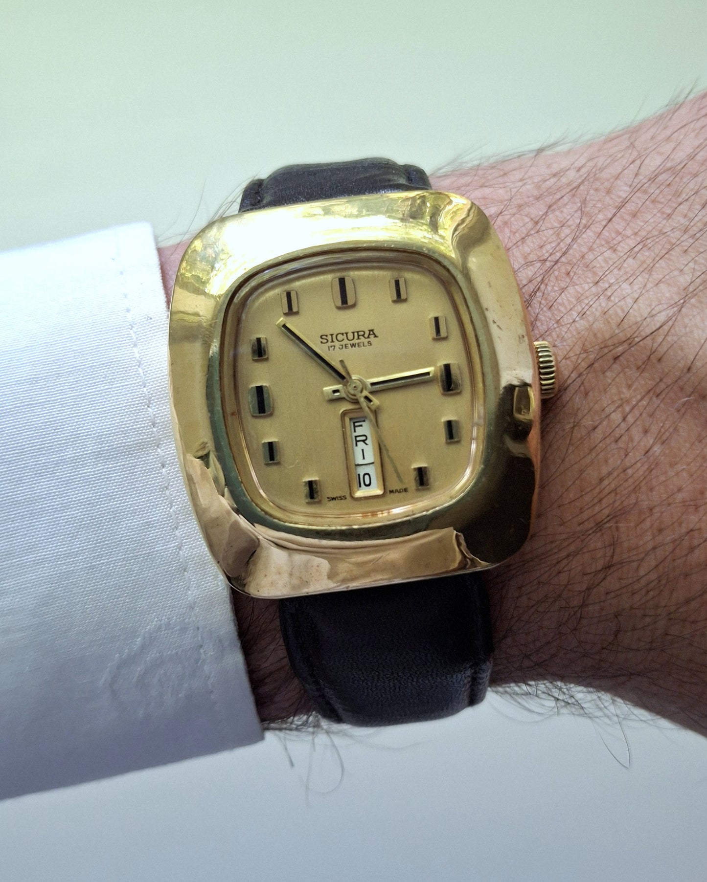 Swiss watch ,Sicura watch, Vintage watch ,  Mens watch, Mechanical watch ,Original Watch