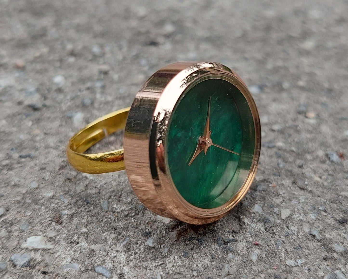Malachite ring watch, Stone watch, Pearl watch, Silver ring watch , Silver plated Ring, Pearl ring watch,