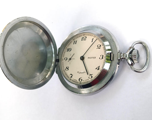 Pocket watch - "Molnija", Soviet watch , vintage pocket watch, vintage watch
