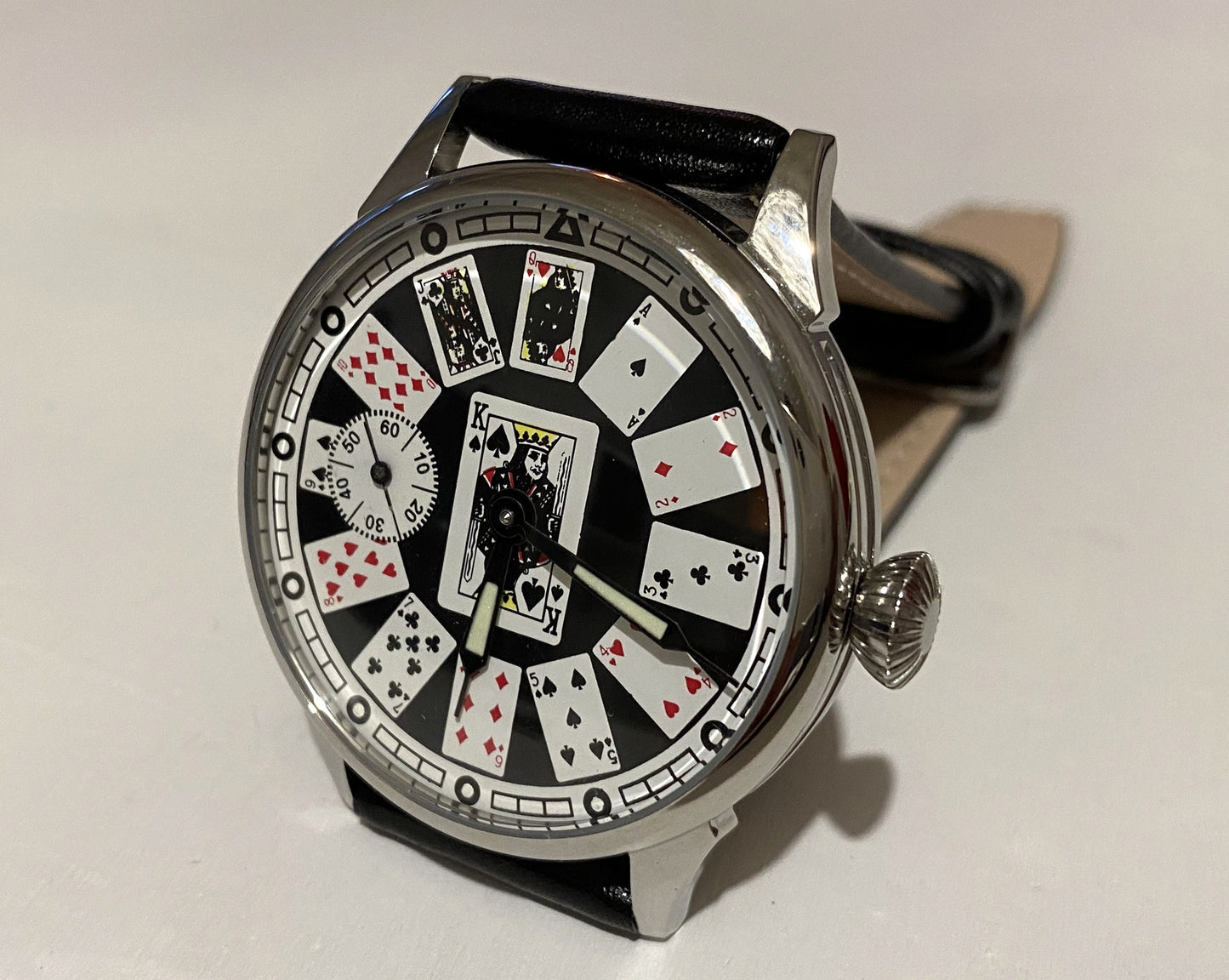 Soviet watch "Casino" with poker face, poker watch, vintage watch, Casino watch