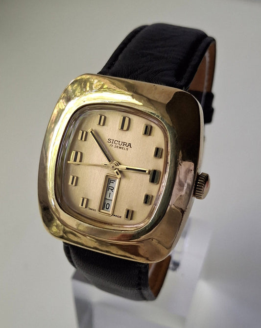 Swiss watch ,Sicura watch, Vintage watch ,  Mens watch, Mechanical watch ,Original Watch