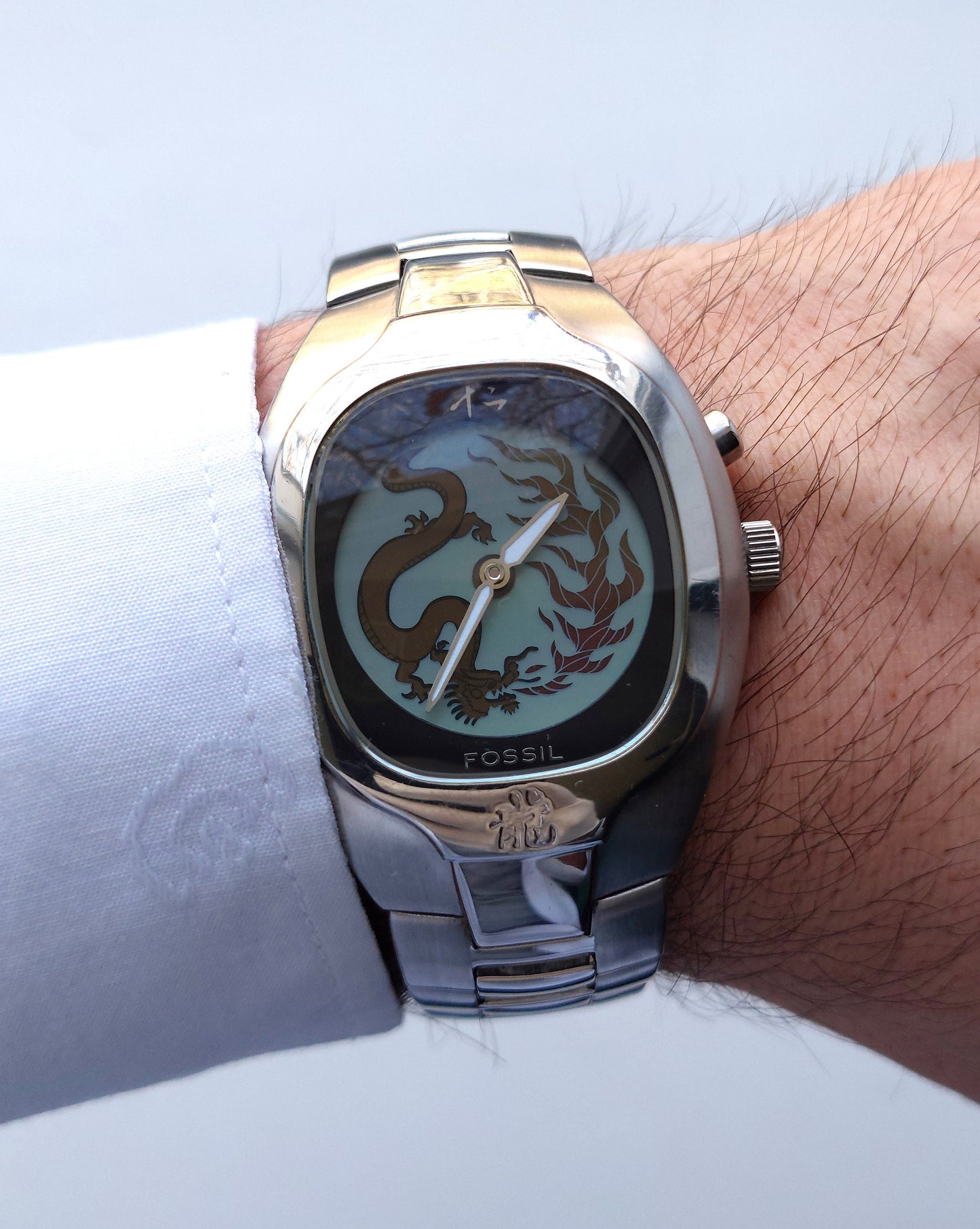 Dragon watch "Fossil", Rare watch, Mens watch Mechanical watch  ,Automatic movement, Japan Watch