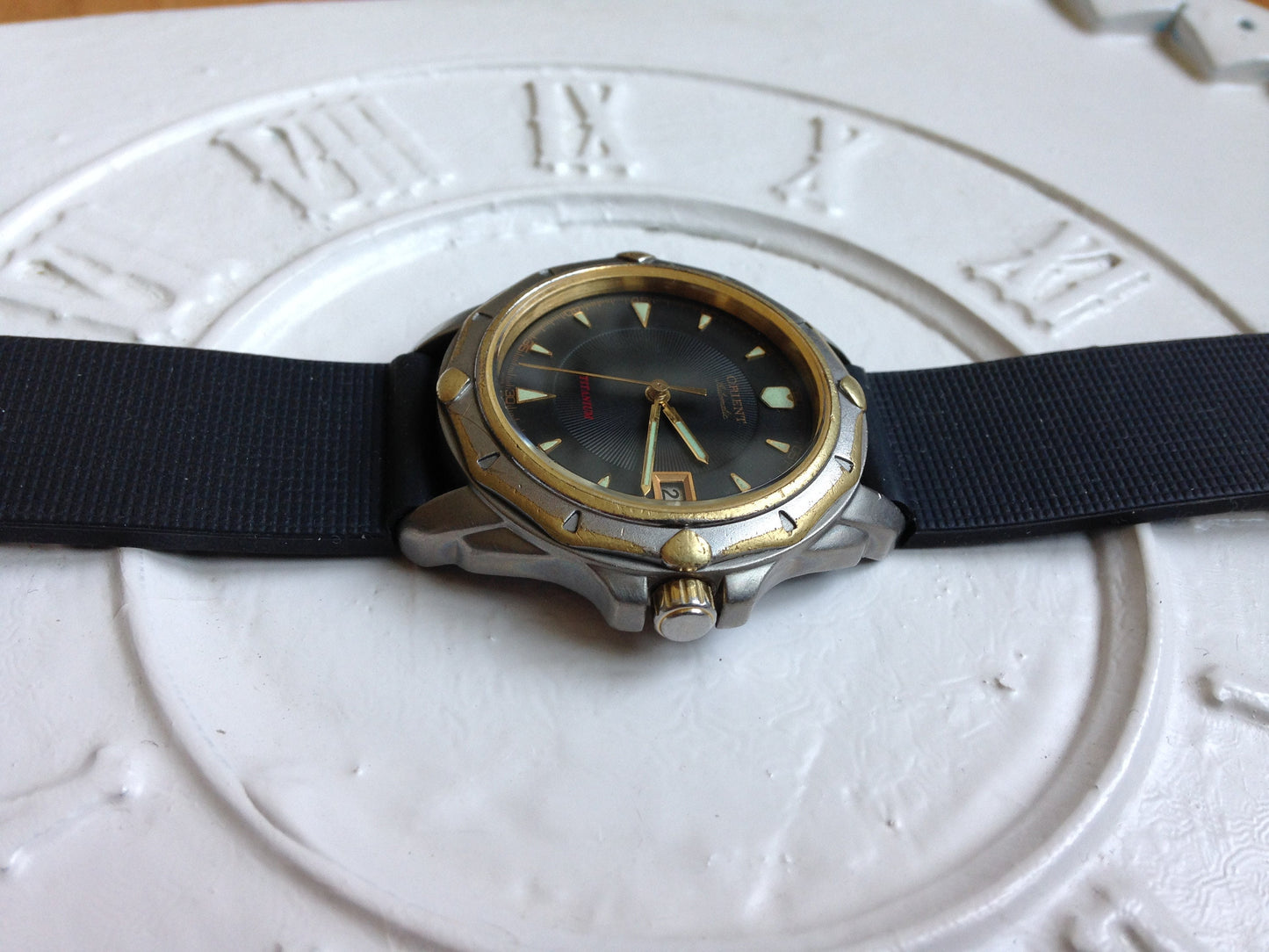 Titanium watch, Vintage watch "Orient",   Mens watch, Mechanical watch ,Titanium Watch ,Original Watch