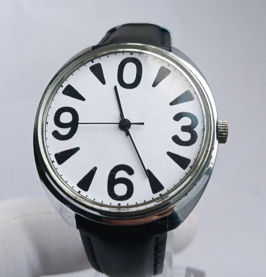 Soviet watch "Raketa" "Zero watch" , NOS watch ,Ukraine watch ,Mens watch , Mechanical watch, men's watch ,black and white watch