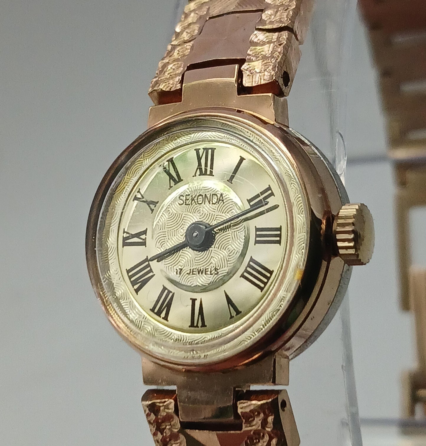 Soviet watch with box and papers ,  watch "Chaika" , Vintage Watch  ,Womens watch ,gold plated watch , Mechanical watch