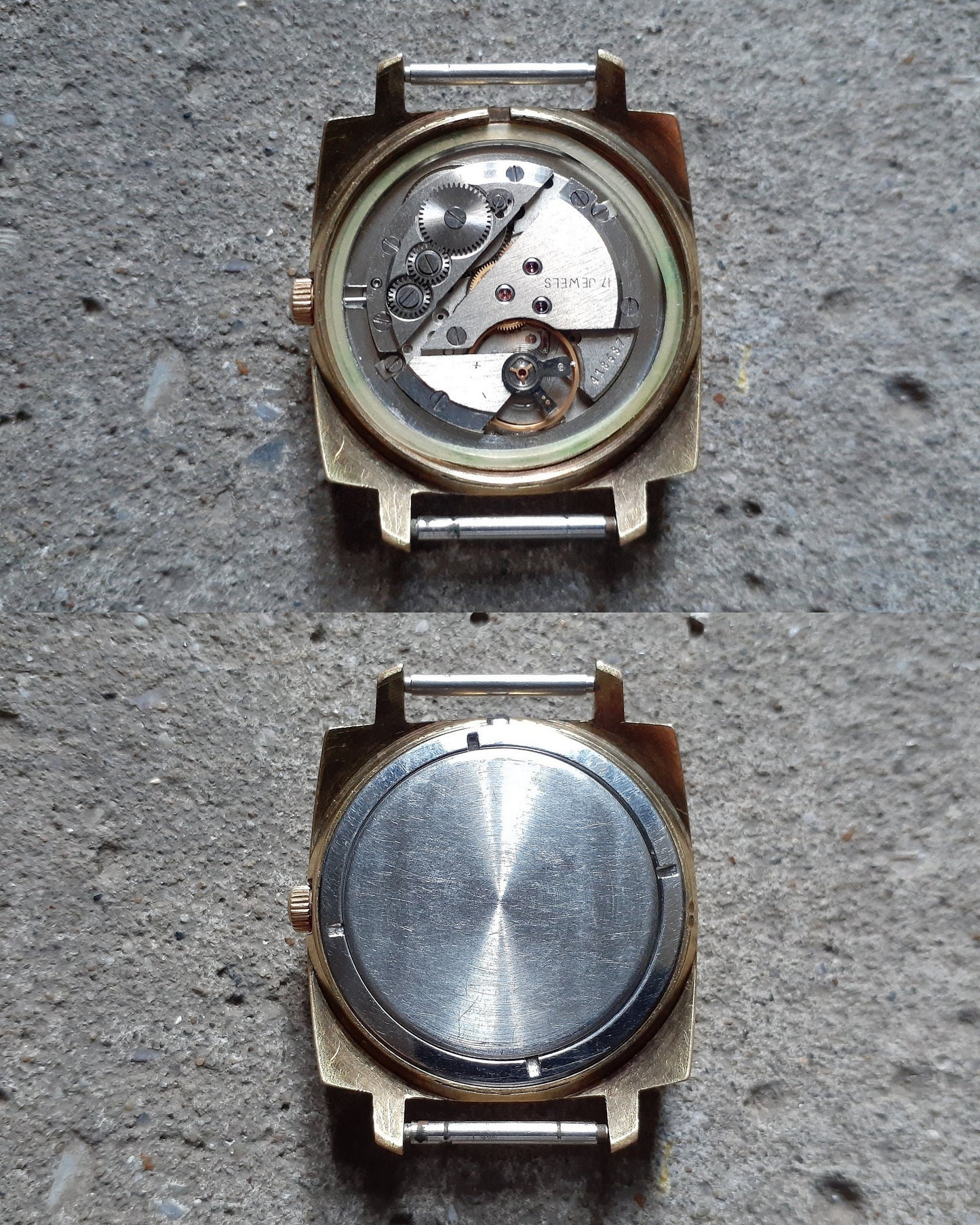 Rare watch "Poljot", Men's watch, gold plated watch