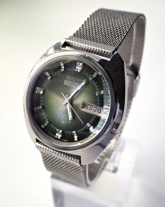 Seiko 5 Actus watch with rare glass, Vintage watch ,Japan watch ,Mens watch, Automatic watch- Orient Watch - Original Watch  Japan Watch