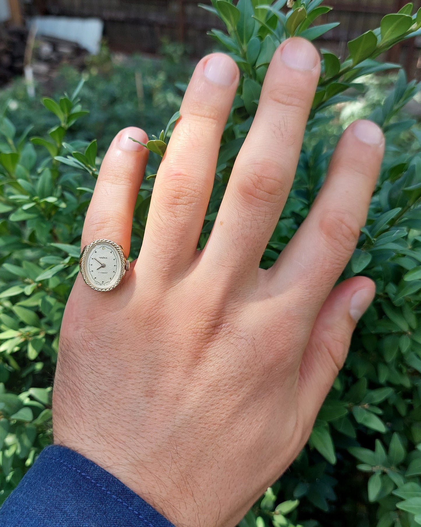 Vintage ring watch "Chaika", Watch ring , ring watch