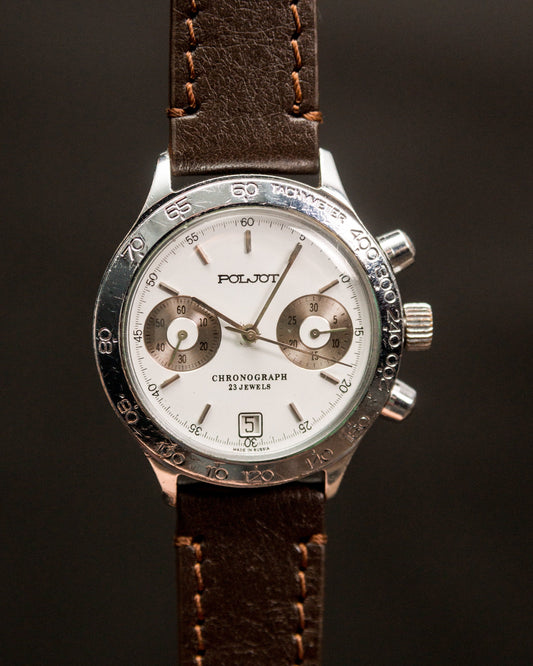 Chronograph "Poljot", Soviet watch Vintage Watch Gilded Watch Ukraine watch Mens watch Mechanical watch  watch, air force watch