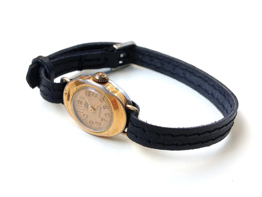 Soviet watch "Zaria"  ,Womens watch ,gold plated watchMechanical watch , working watch