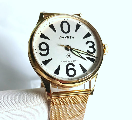 Zero watch 'Raketa', Soviet watch , Moon Sun watch