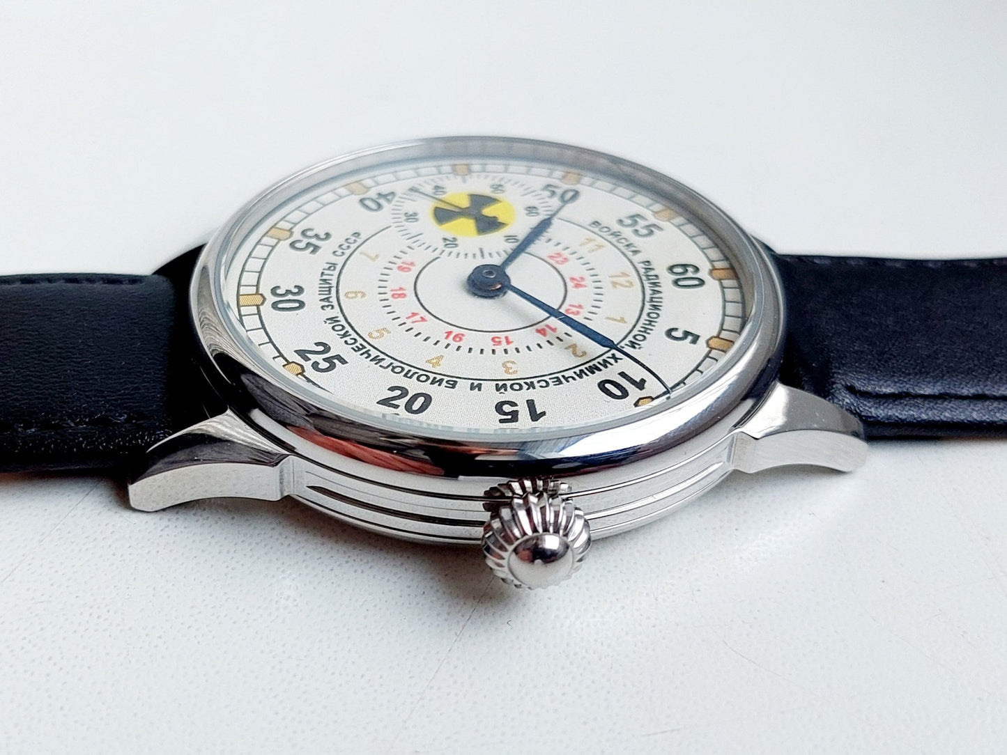 Soviet watch "Molnija"- "Troops of radiation, chemical and biological protection of the USSR", vintage watch