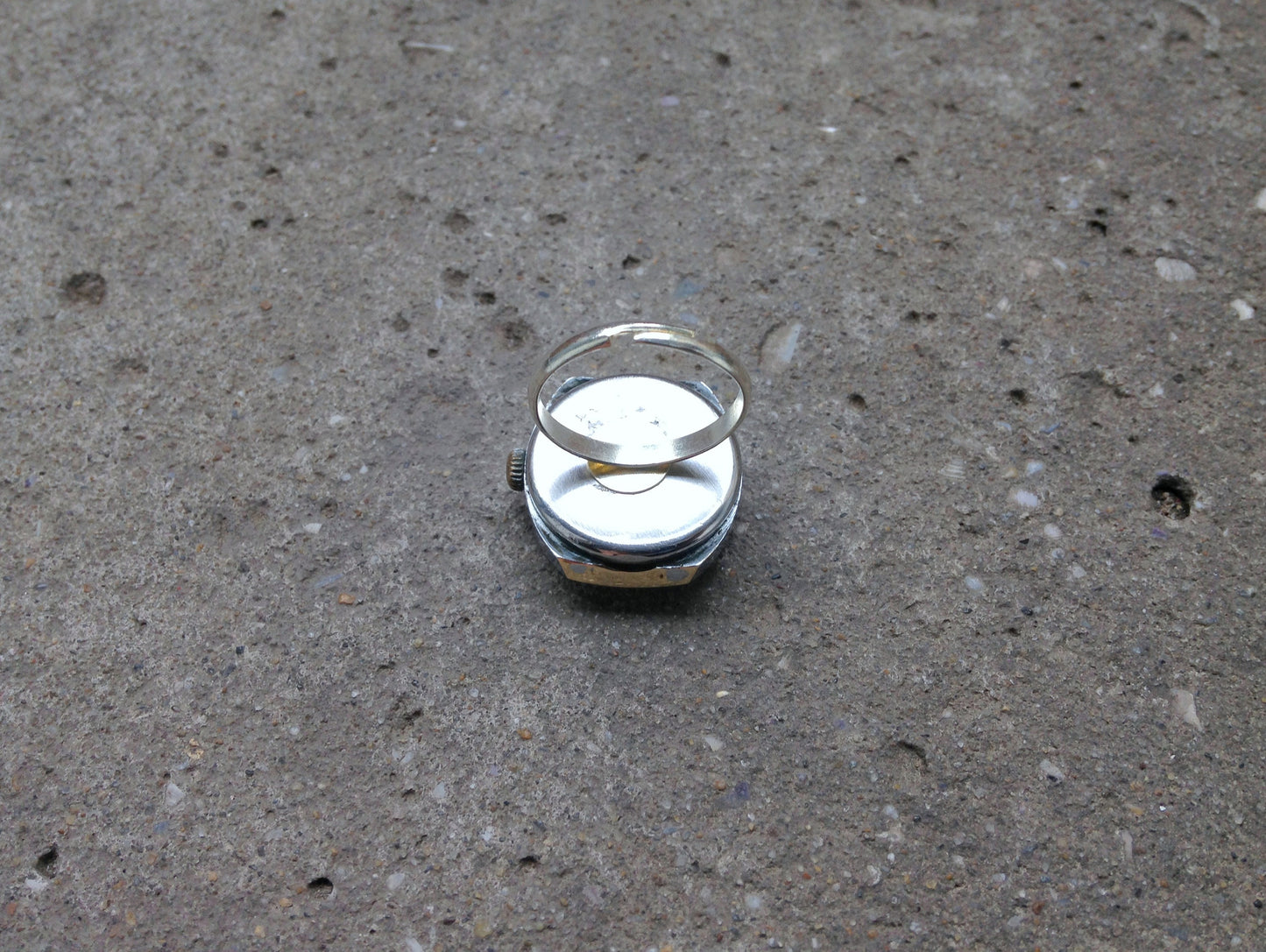 Silver Ring watch, Soviet watch ring, Vintage ring watch, finger ring watch, Ukraine watch , Mechanical watch