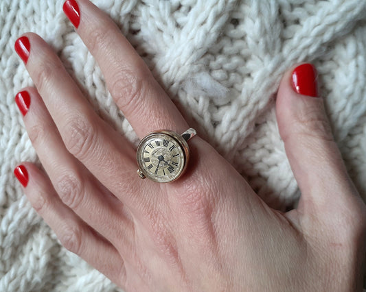 Vintage watch ring  "Chaika", ring watch ,Soviet watch, ladies watch  montre femme