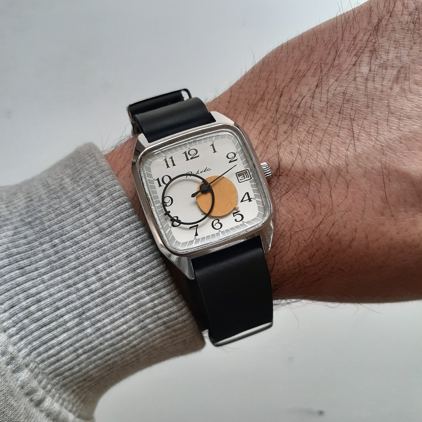 Vintage Watch "Copernicus" , Sun and Moon watch, sun moon watch, round hands watch