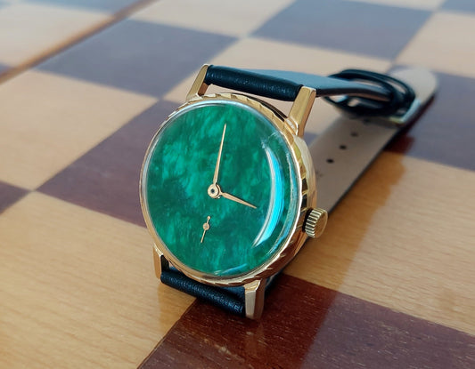 Soviet watch "Pobeda" - Malachite watch