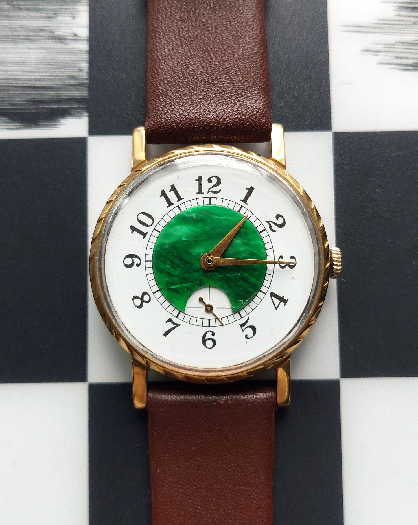 Soviet watch "Pobeda" - Malachite watch