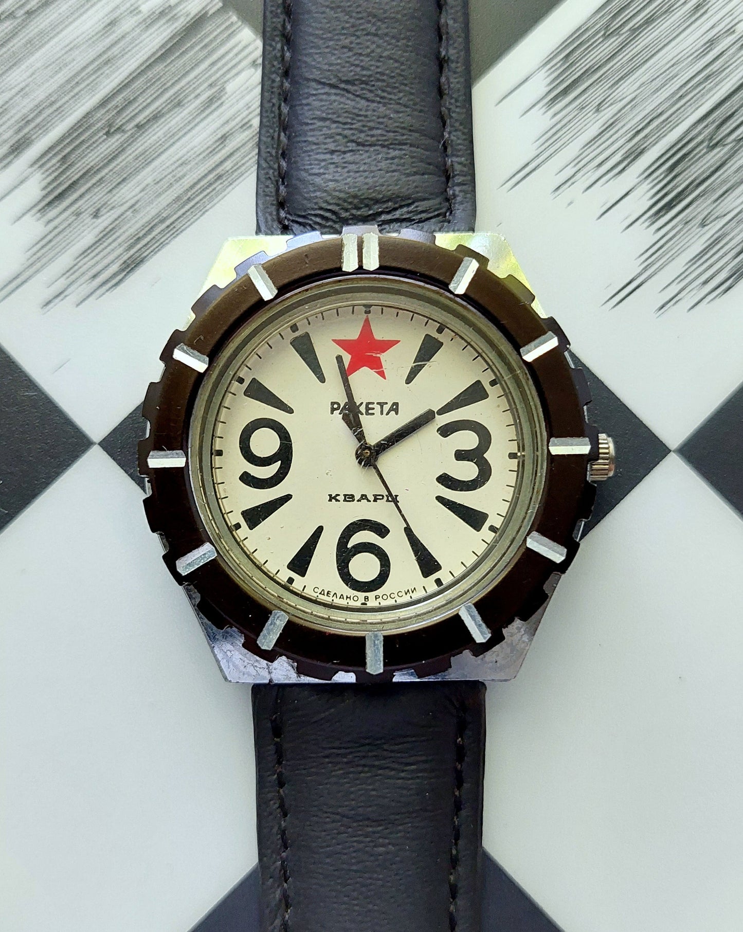 Rare watch "Raketa" , Soviet watch, Vintage watc ,  Mens watch Mechanical watch men's watch - quartz watch