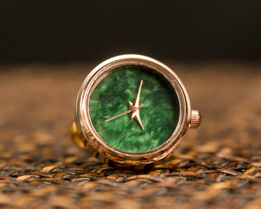 Malachite ring watch, Stone watch, Pearl watch, Silver ring watch , Silver plated Ring, Pearl ring watch,