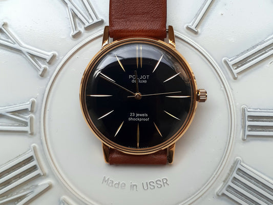 Soviet watch - "Poljot De Luxe" - Slim Watch 8mm thickness