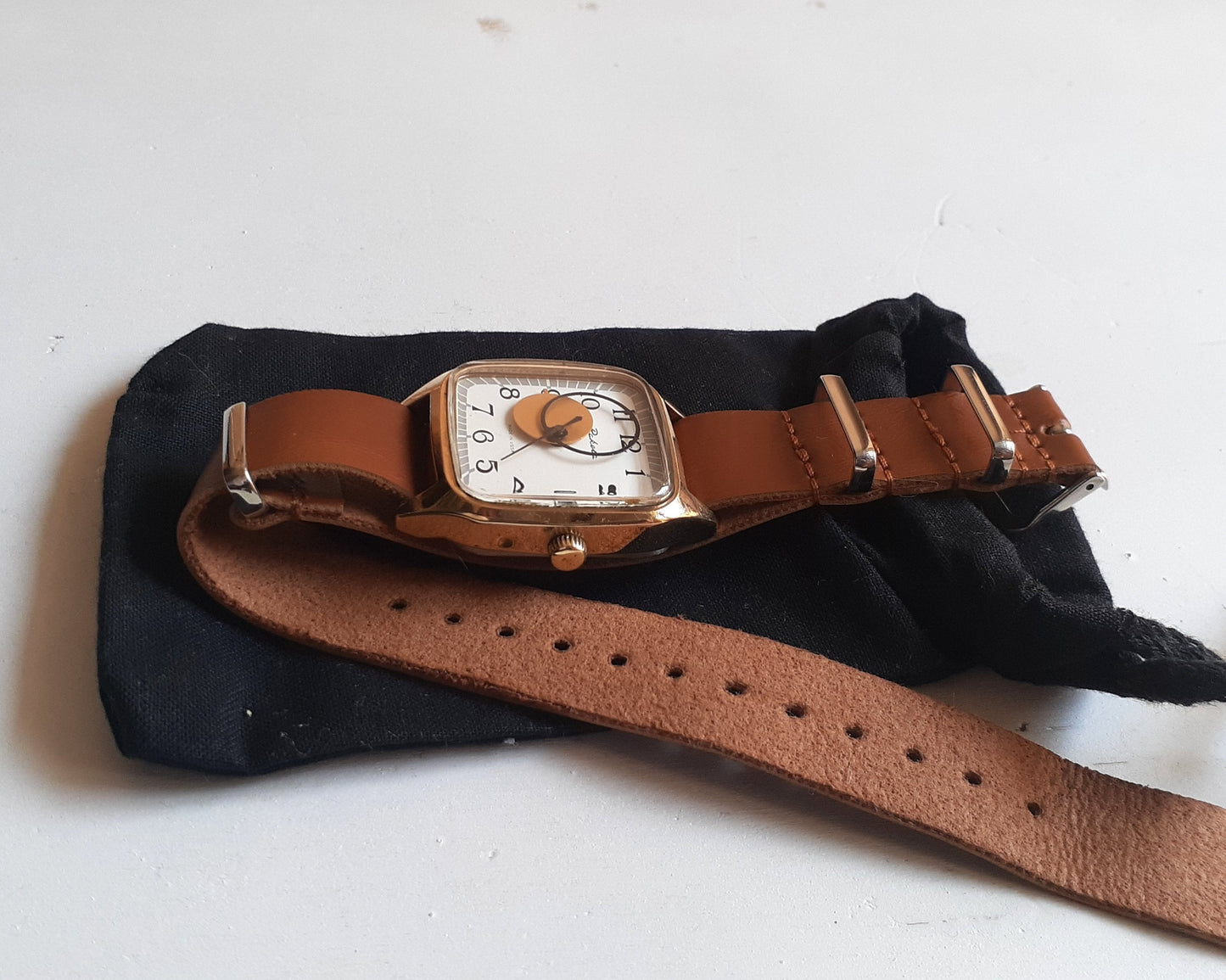 Vintage Watch "Copernicus" , Sun and Moon watch, sun moon watch, round hands watch