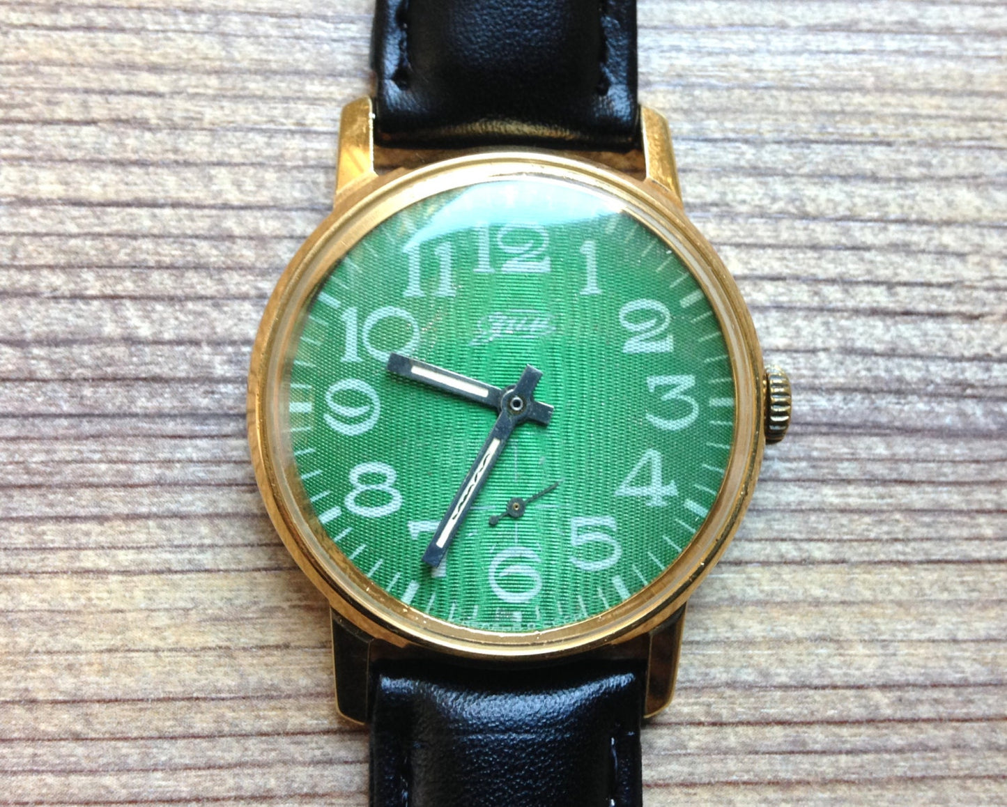 Soviet watch "Pobeda" ,Vintage Watch ,Gold Plated watch, Men's watch, Ukraine watch