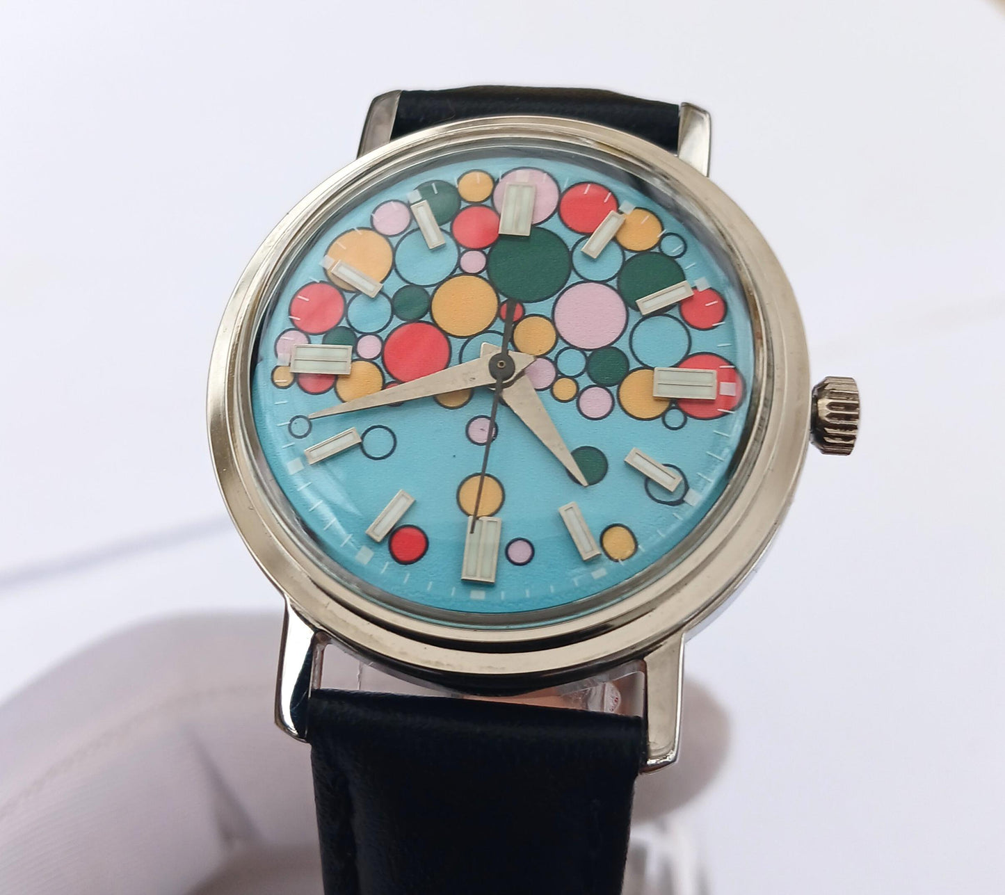 Bubbles watch "Raketa" , Rolex watch, Moon watch , Sun watch, Swiss watch