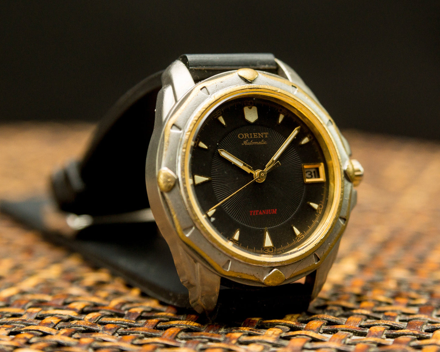 Titanium watch, Vintage watch "Orient",   Mens watch, Mechanical watch ,Titanium Watch ,Original Watch