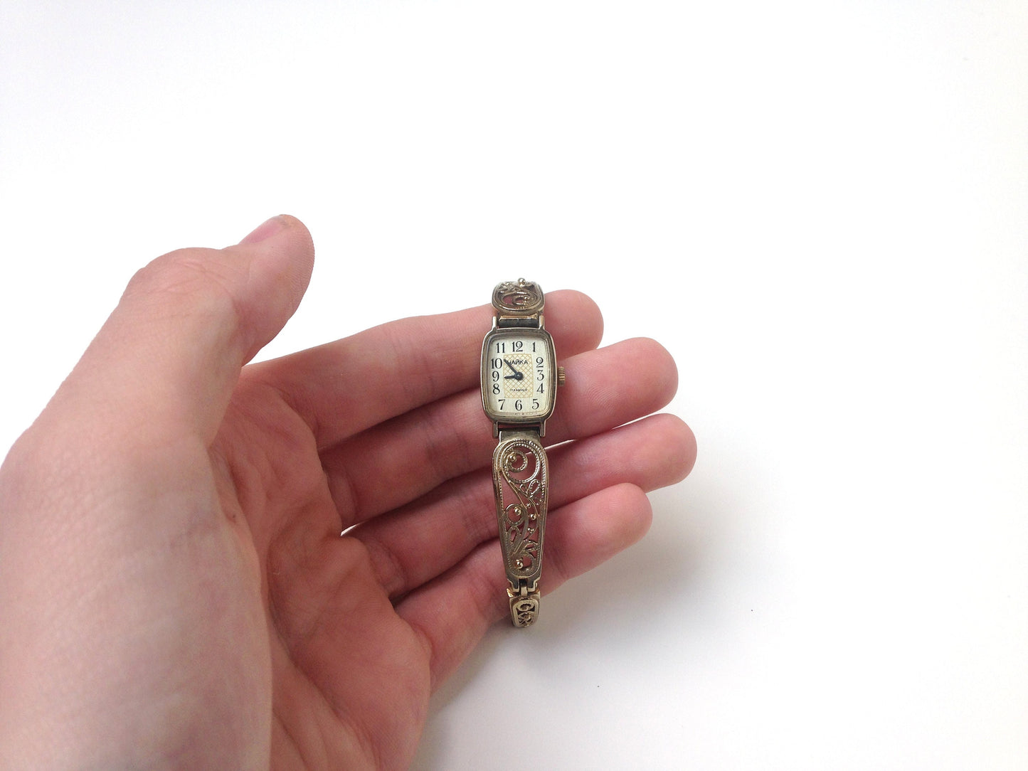 Soviet watch "Chaika" with beautiful bracelet , Vintage Watch ,Womens watch ,gold watch , Mechanical watch