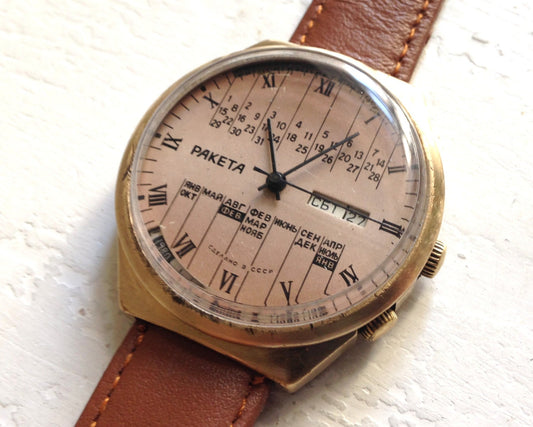 Soviet watch  "RAKETA",Ukraine watch, Vintage Watch ,Mens watch, classic watch, Watch Men, boyfriends watch ,Gold Watch