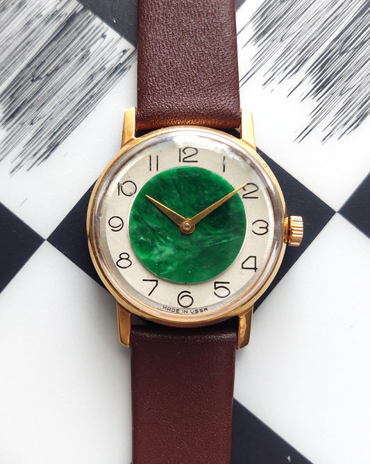 Soviet watch "Pobeda" - Malachite watch