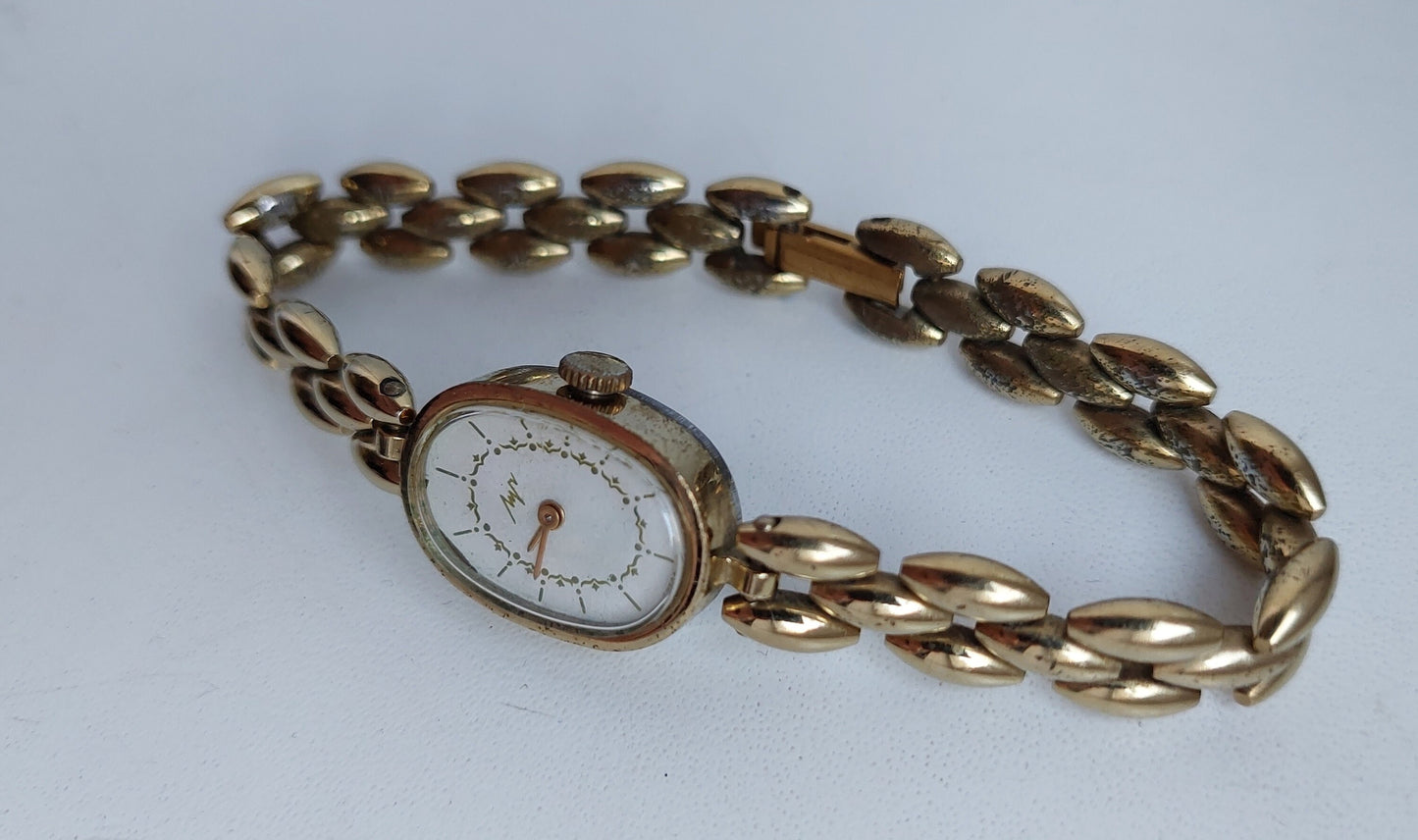 Soviet watch "Luch", Ukraine watch, gold plated watch